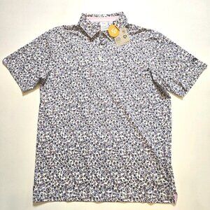 Arnold Palmer Puma AP Mixer Golf Polo Purple White Pink‎ #621657 PK Medium Mens